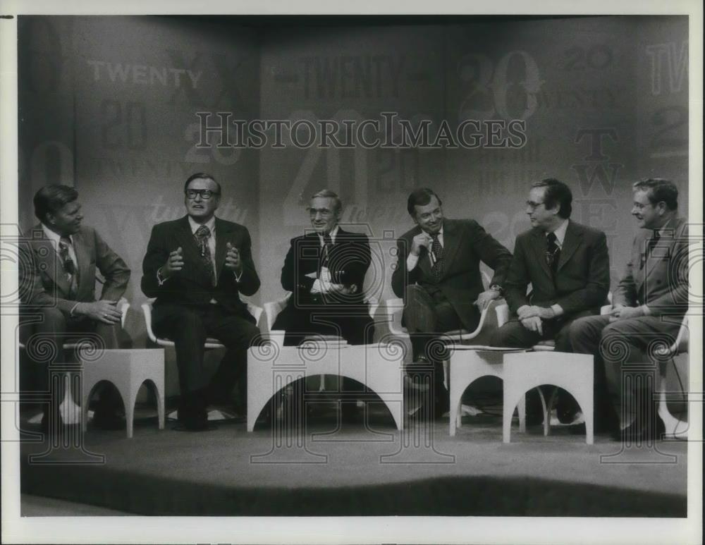 1982 Press Photo 20th Anniversary of Today Show Frank McGee, Hugh Downs - Historic Images