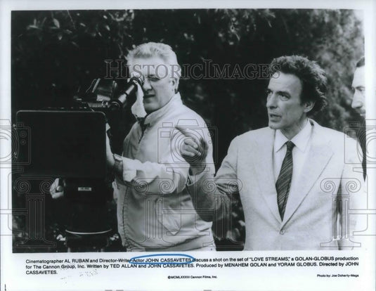 1985 Press Photo John Cassavetes & Al Ruban in Love Streams - cvp08231 - Historic Images