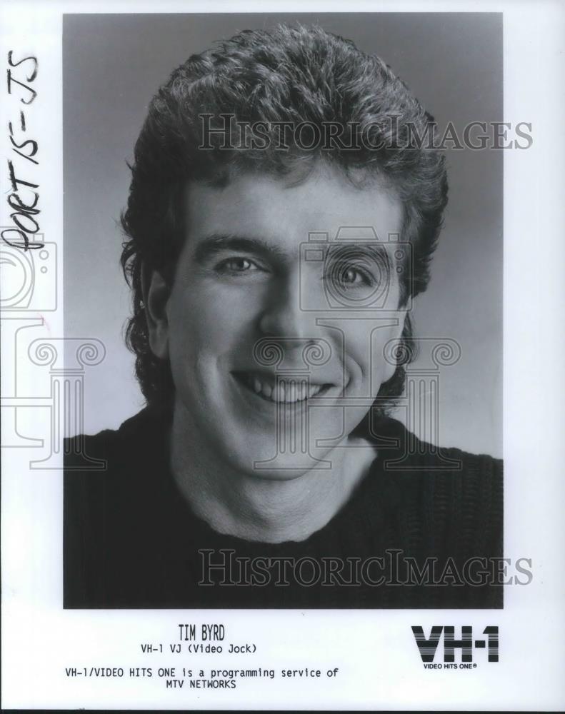 1987 Press Photo Tim Byrd VH1 VJ Video Jock - cvp08395 - Historic Images