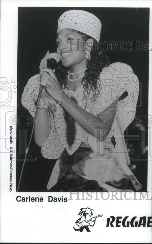 1980 Press Photo Carlene Davis Reggae Gospel Singer Songwriter - cvp01671 - Historic Images