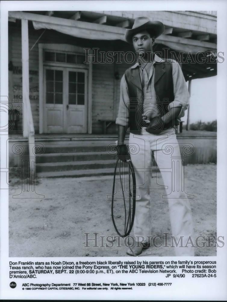 1990 Press Photo Don Franklin in The Young Riders - cvp18754 - Historic Images