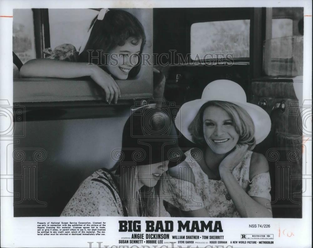 1974 Press Photo Robbie Lee Susan Senett Angie Dickenson in Big Bad Momma - Historic Images