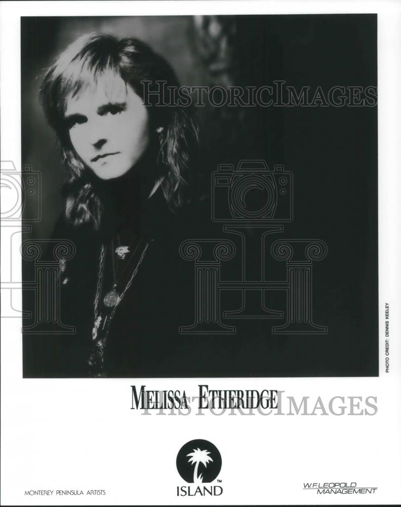 1990 Press Photo Melissa Etheridge Rock Singer Songwriter Guitarist - cvp06164 - Historic Images