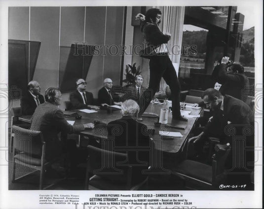 1970 Press Photo Elliott Gould in a scene from Getting Straight - cvp13141 - Historic Images