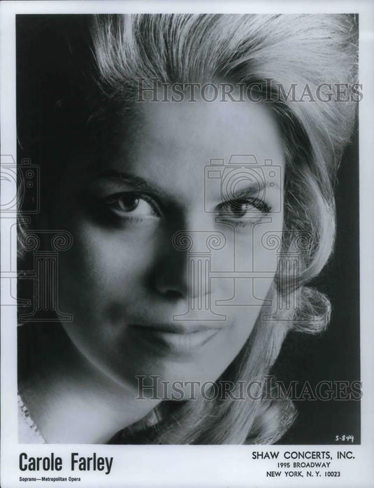 1980 Press Photo Carole Farley Soprano- Metropolitan Opera - 262 - cvp12866 - Historic Images