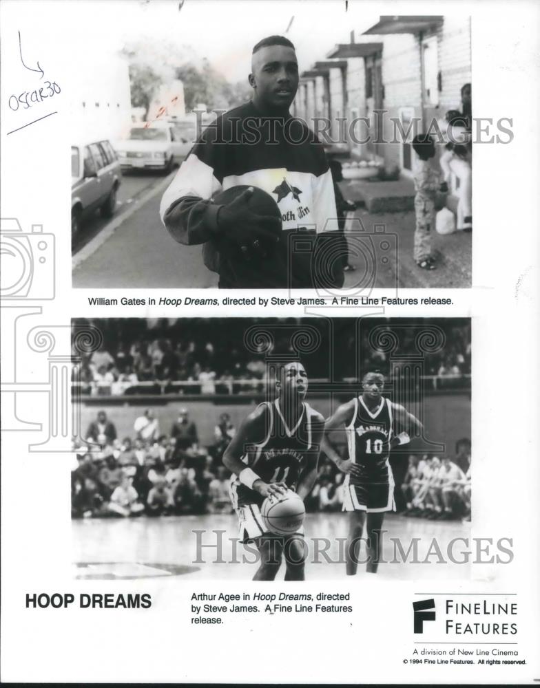 1994 Press Photo William Gates & Arthur Agee in Hoop Dreams - cvp10815 - Historic Images
