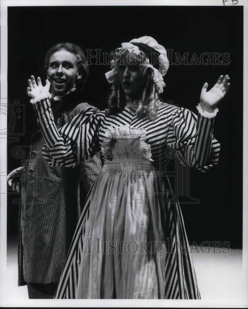 1974 Press Photo David Gately Abbe Ellen Haravy The Mail Order Bride - cvp17172 - Historic Images