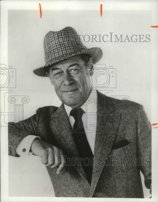 1978 Press Photo Rex Harrison stars in The Kingfisher Broadway Musical - Historic Images