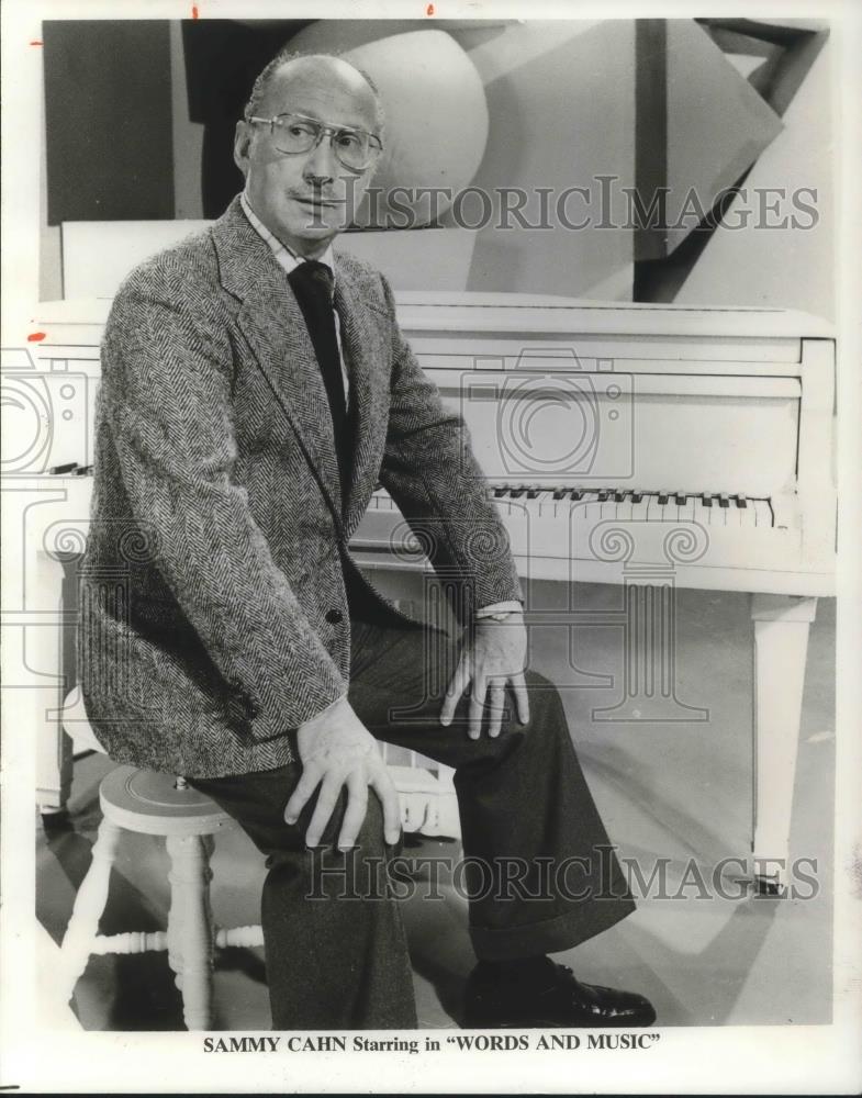 1976 Press Photo Sammy Cahn in Words &amp; Music - cvp07960 - Historic Images