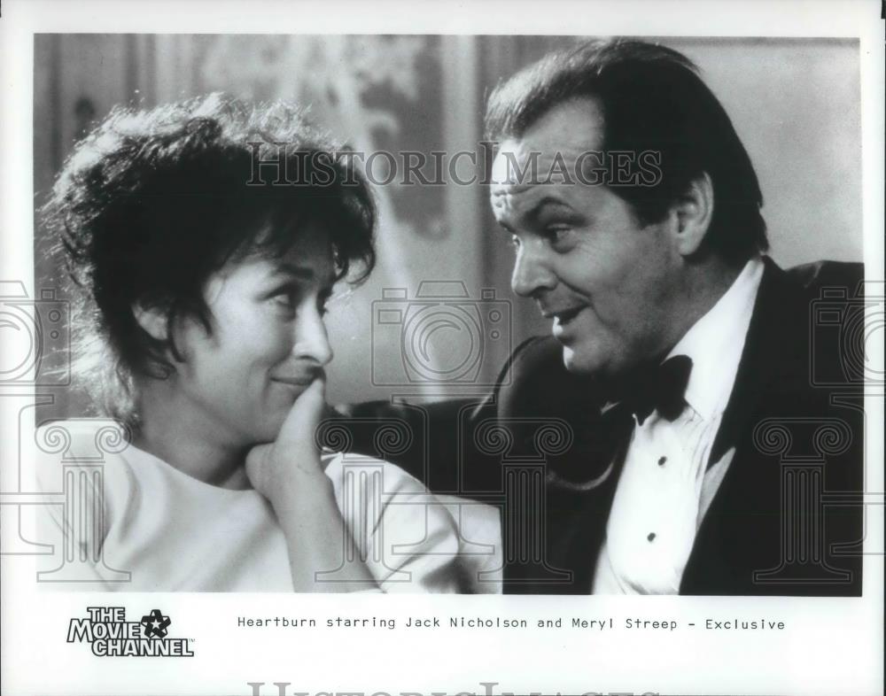 1987 Press Photo Jack Nicholson and Meryl Streep in Heartburn - cvp10201 - Historic Images