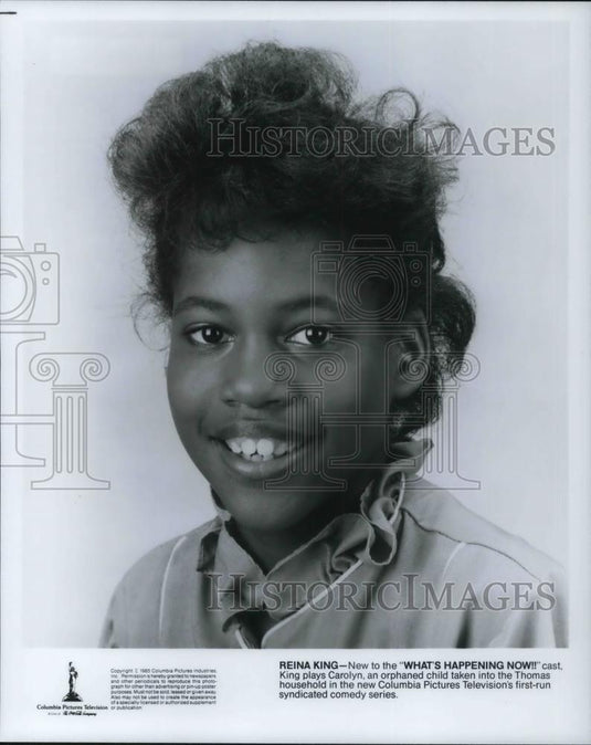 1985 Press Photo Reina King Cast on Whats Happening Now - cvp18712 - Historic Images