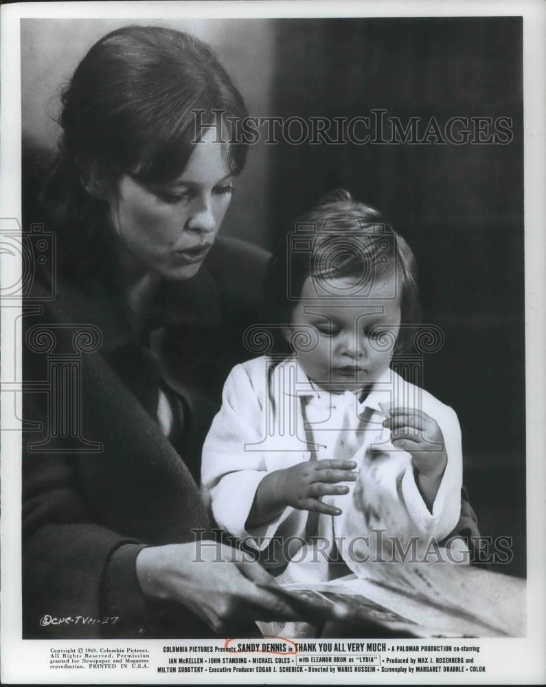 1970 Press Photo Sandy Dennis in Thank You All Very Much - cvp04162 - Historic Images
