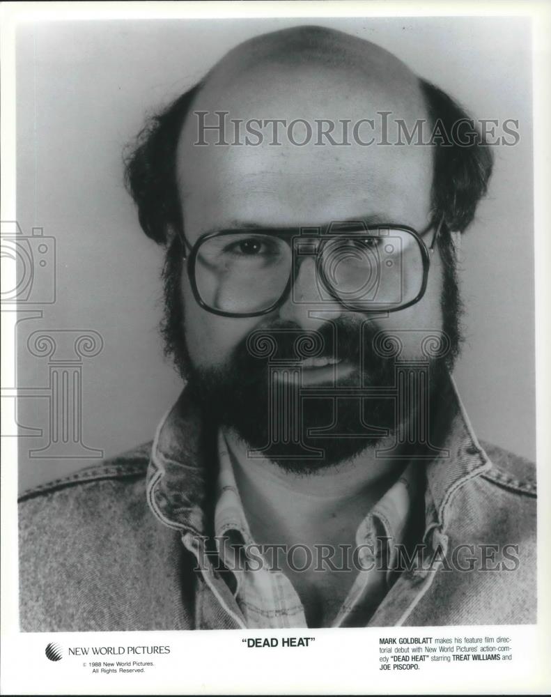 1988 Press Photo Mark Goldblatt director of Dead Heat action comedy movie film - Historic Images