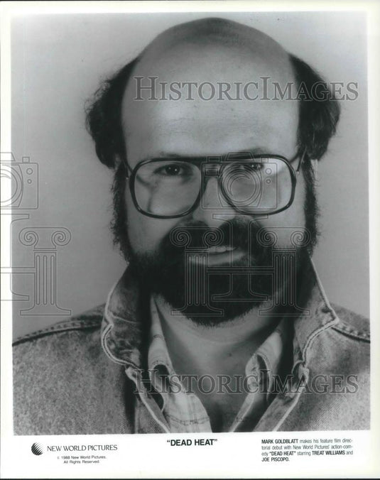 1988 Press Photo Mark Goldblatt director of Dead Heat action comedy movie film - Historic Images