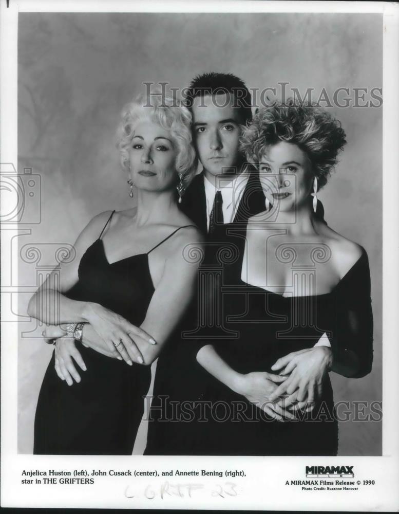 1990 Press Photo John Cusack &amp; Anjelica Huston in The Grifters - cvp11257 - Historic Images