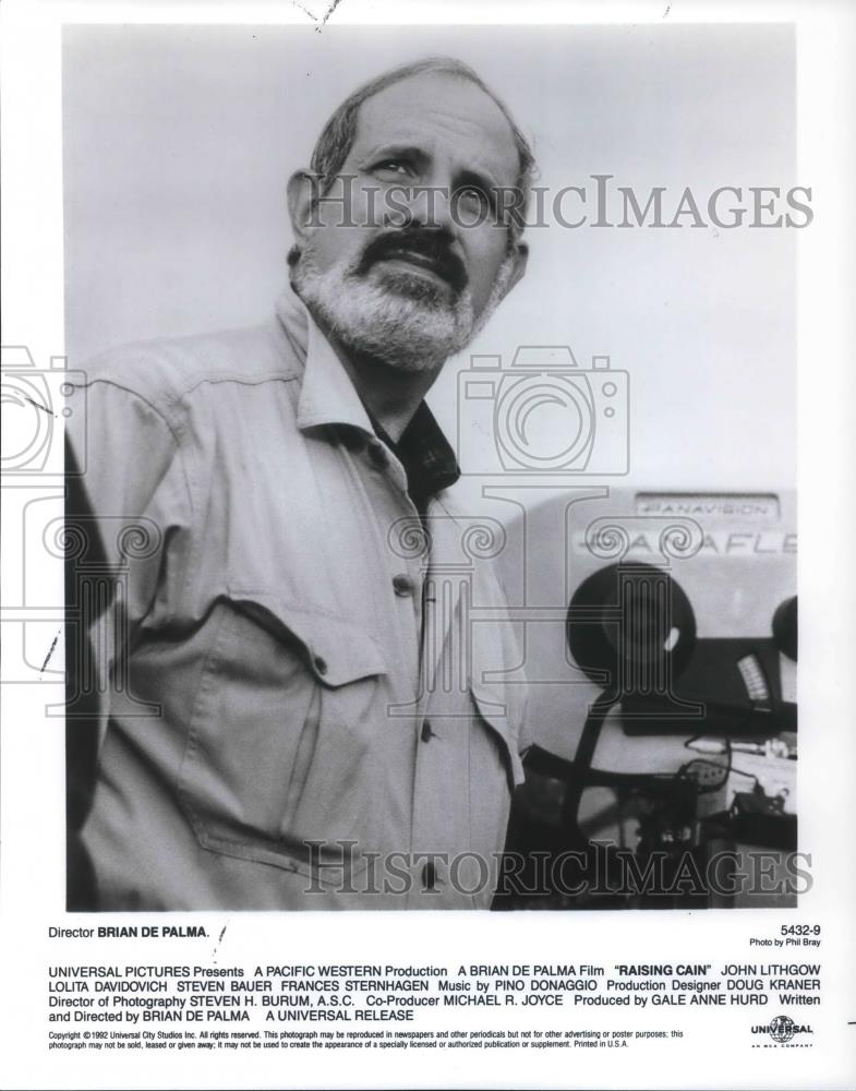 1992 Press Photo Brian DePalma Director of Raising Cain - cvp03134 - Historic Images