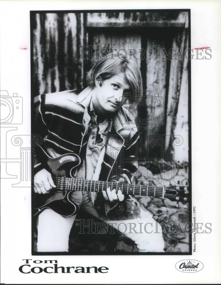 1992 Press Photo Tom Cochrane Musician - cvp04273 - Historic Images