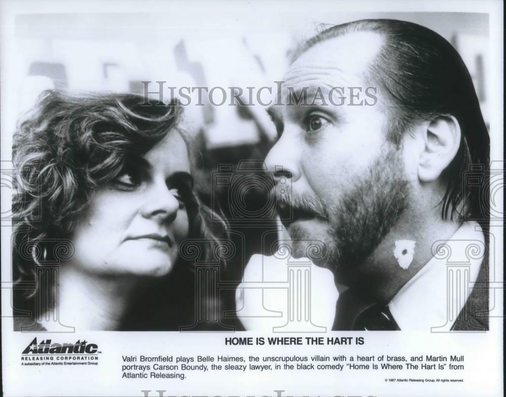 1987 Press Photo Martin Mull &amp; Valri Bromfield in Home is Where the Hart Is - Historic Images