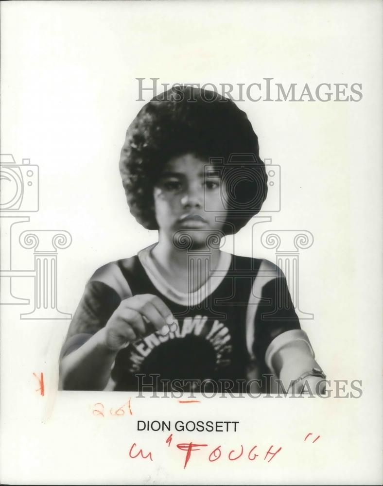 1974 Press Photo Dion Gossett stars in Johnny Tough blaxploitation movie film - Historic Images