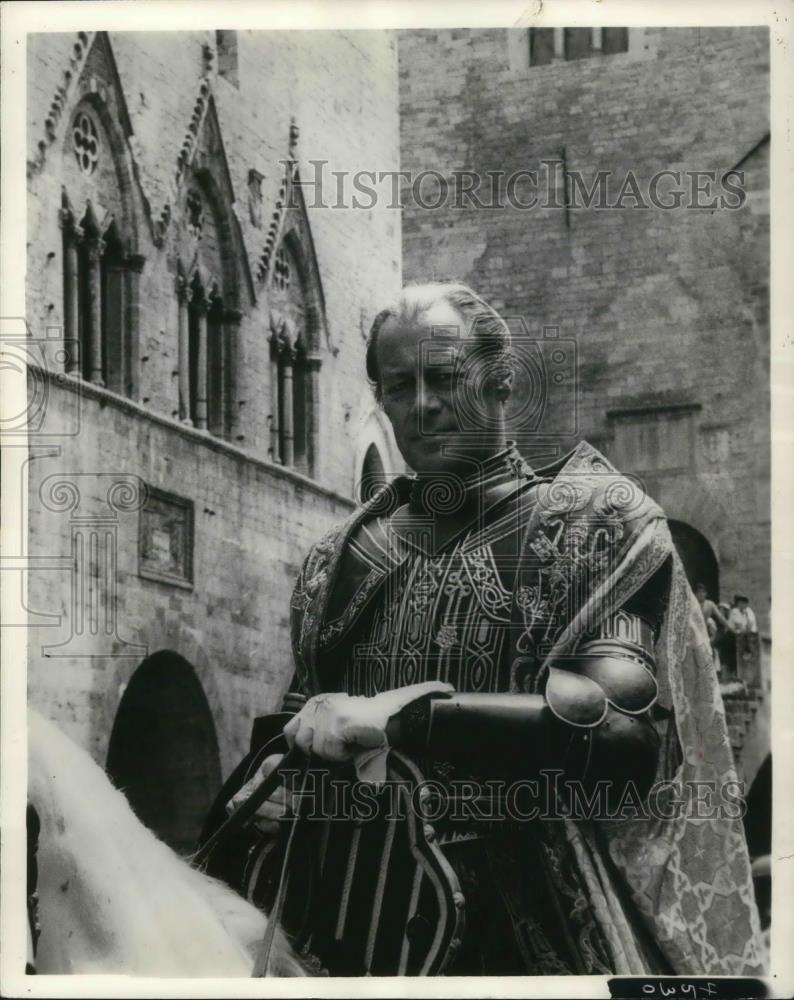 1964 Press Photo Rex Harrison as Julius in Cleopatra movie film - cvp16653 - Historic Images