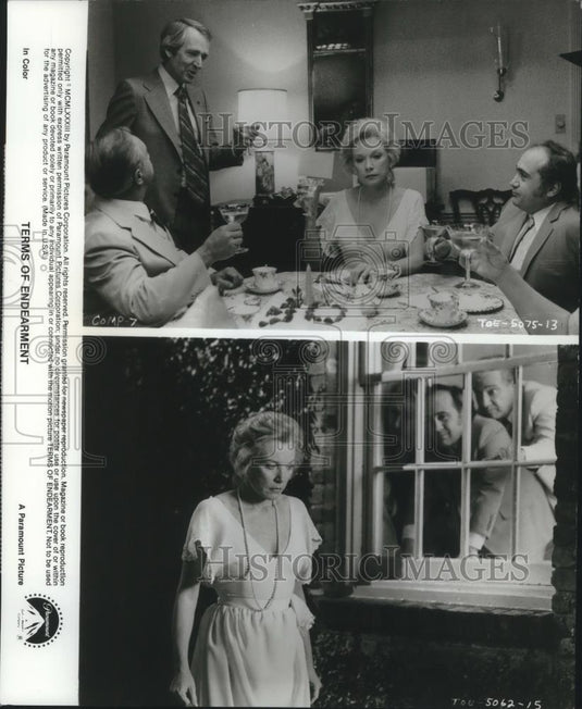 1983 Press Photo Shirley MacLaine Danny DeVito John Lithgow Terms of Endearment - Historic Images