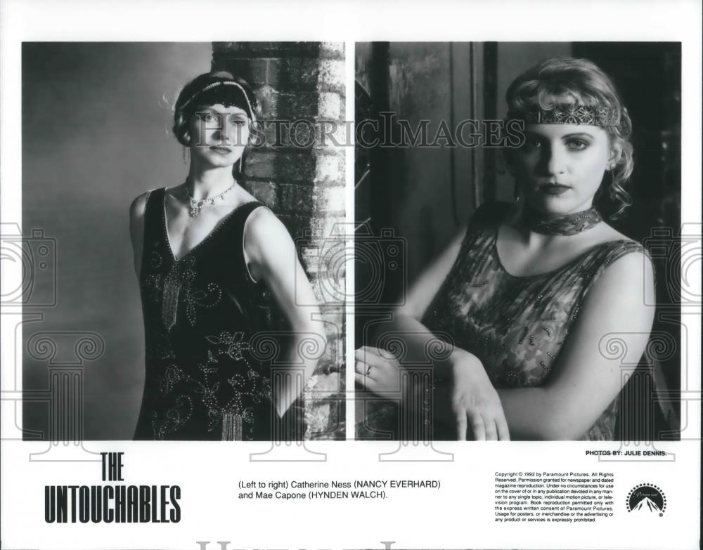 1987 Press Photo Nancy Everhard &amp; Hynden Walch in The Untouchables - cvp10392 - Historic Images