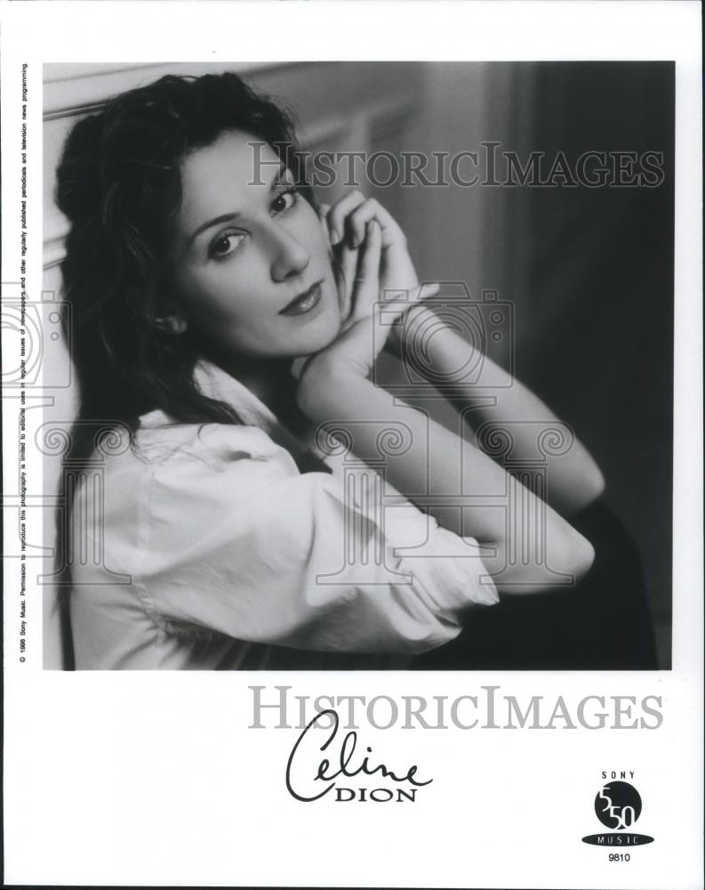 1999 Press Photo Celine Dion Contemporary Pop Singer Songwriter Composer - Historic Images