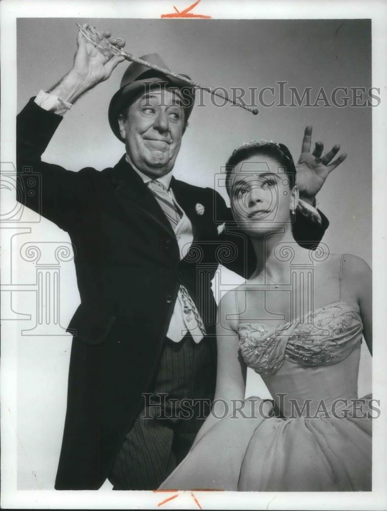 1969 Press Photo Ed Wynn and Anna Maria Alberghetti Opera Singer Actress - Historic Images