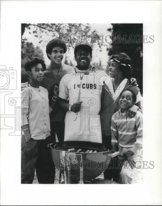 1985 Press Photo Fran Robinson Kristoff St. John Flip Wilson Gladys Knight - Historic Images