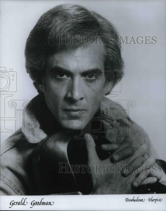 1978 Press Photo Gerald Goodman Troubadour Harpist - cvp17071 - Historic Images