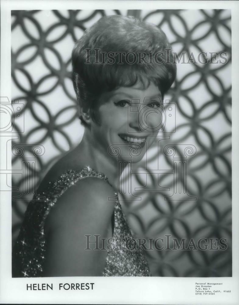 1980 Press Photo Helen Forrest Swing and Traditional Pop Singer - cvp13463 - Historic Images