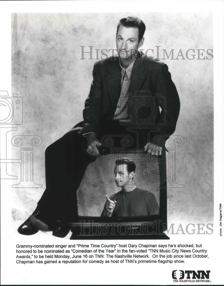 1997 Press Photo Gary Chapman Country Singer Host Prime Time Country TNN - Historic Images