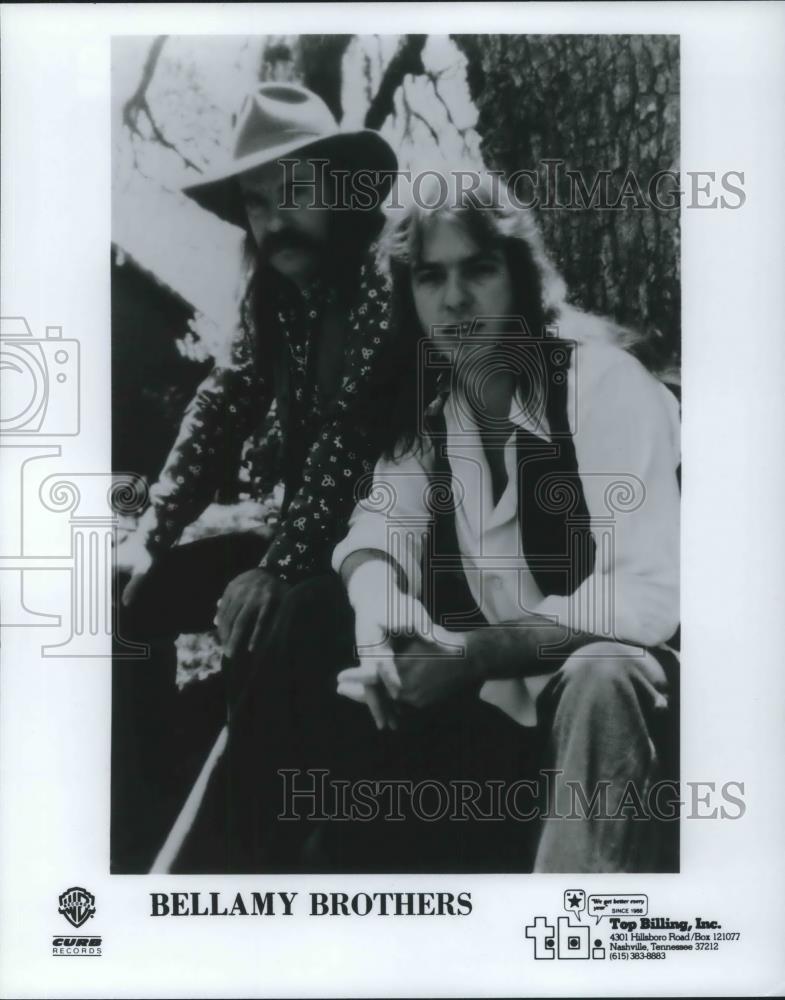 1980 Press Photo Bellamy Brothers Country Music Duo Musicians - cvp05307 - Historic Images