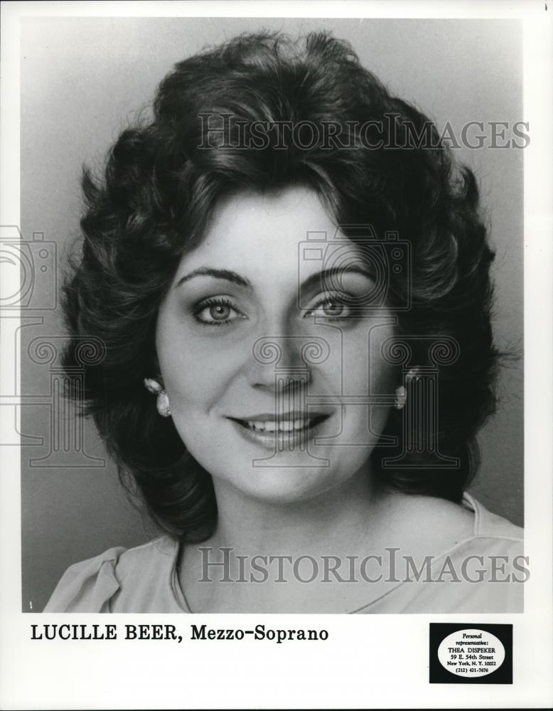 Press Photo Lucille Beer Mezzo-Soprano Opera Singer - cvp00223 - Historic Images