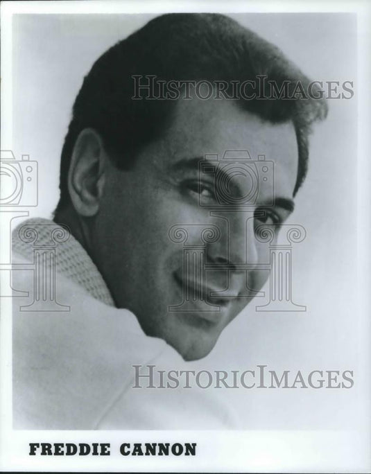 1984 Press Photo Freddie Cannon Rock Singer Guitarist - cvp07293 - Historic Images