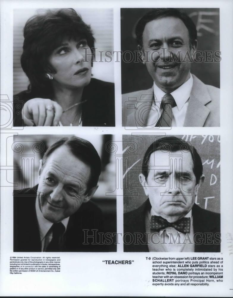 1995 Press Photo Lee Grant, Allen Garfield, Royal Dano in Teachers - cvp09277 - Historic Images