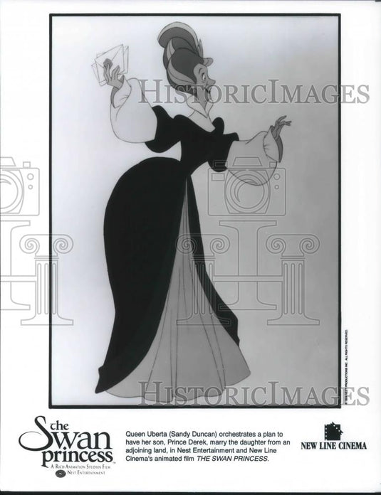 1995 Press Photo Queen Uberta in The Swan Princess animated movie - cvp09664 - Historic Images