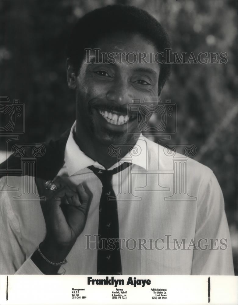 1988 Press Photo Franklyn Ajaye American stand-up comedian and actor. - Historic Images