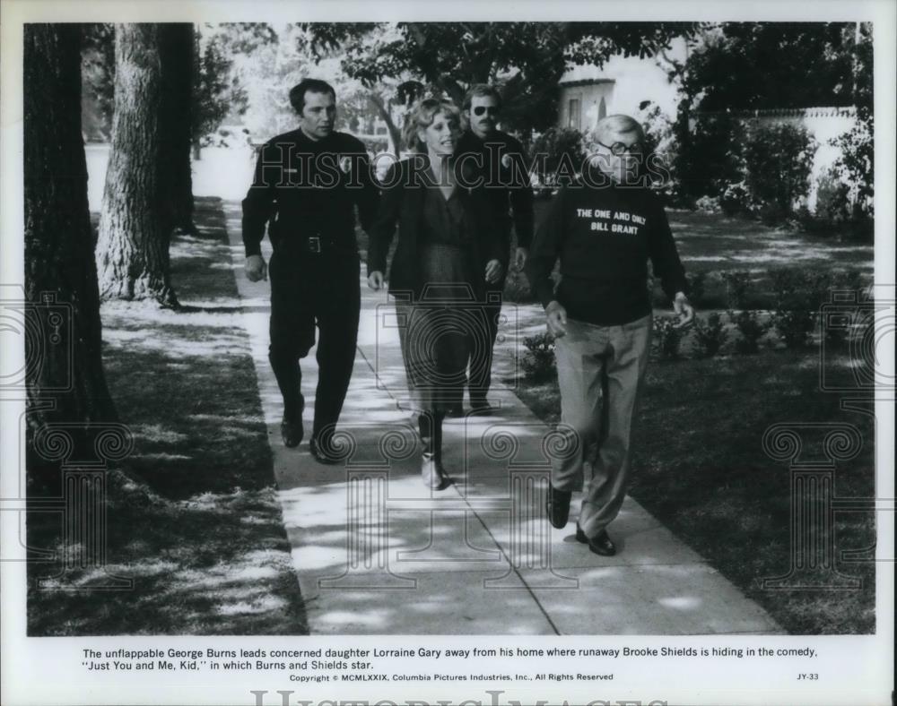1979 Press Photo George Burns and Lorraine Gary star in Just You and Me, Kid - Historic Images