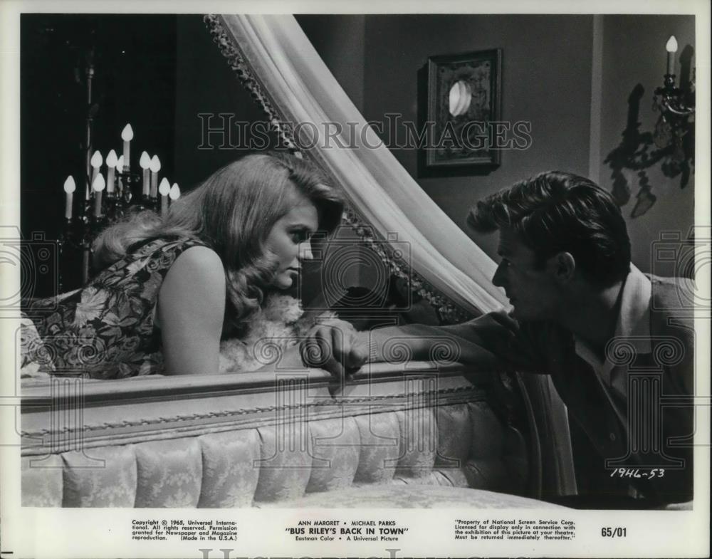1966 Press Photo Ann-Margret and Michael Parks star in Bus Riley&#39;s Back in Town - Historic Images