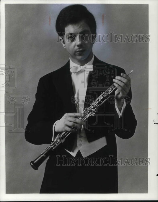 1975 Press Photo Pierre Feiit Clarinet Player - Historic Images