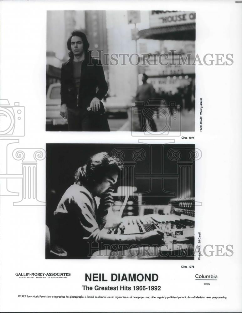 1992 Press Photo Neil Diamonds Greatest Hits 1966-1992 - cvp04188 - Historic Images