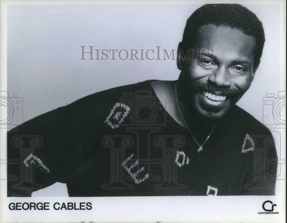 1986 Press Photo George Cables Jazz Pianist - cvp08117 - Historic Images