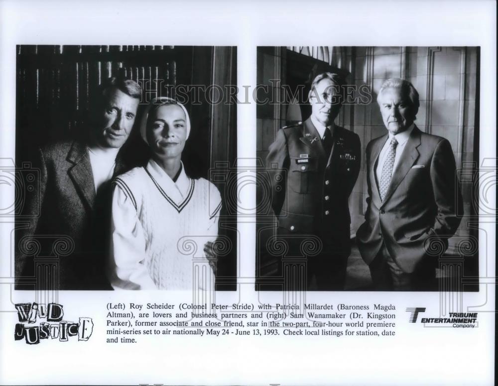 Press Photo Roy Scheider and Patricia Milardet, star in Wild Justice - cvp19184 - Historic Images