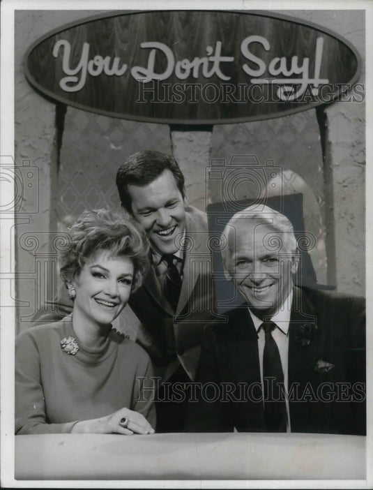 1968 Press Photo Anne Baxter, Tom Kennedy & Douglas Fairbanks Jr You Don't Say - Historic Images