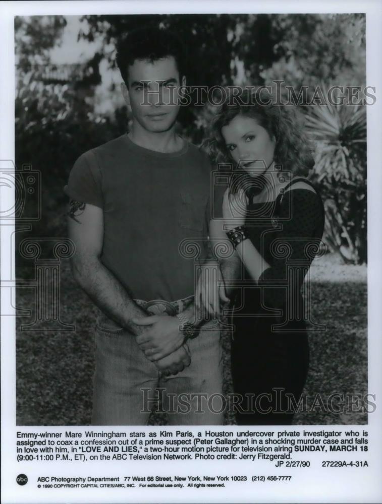1990 Press Photo Mare Winningham in Love and Lies - cvp19504 - Historic Images