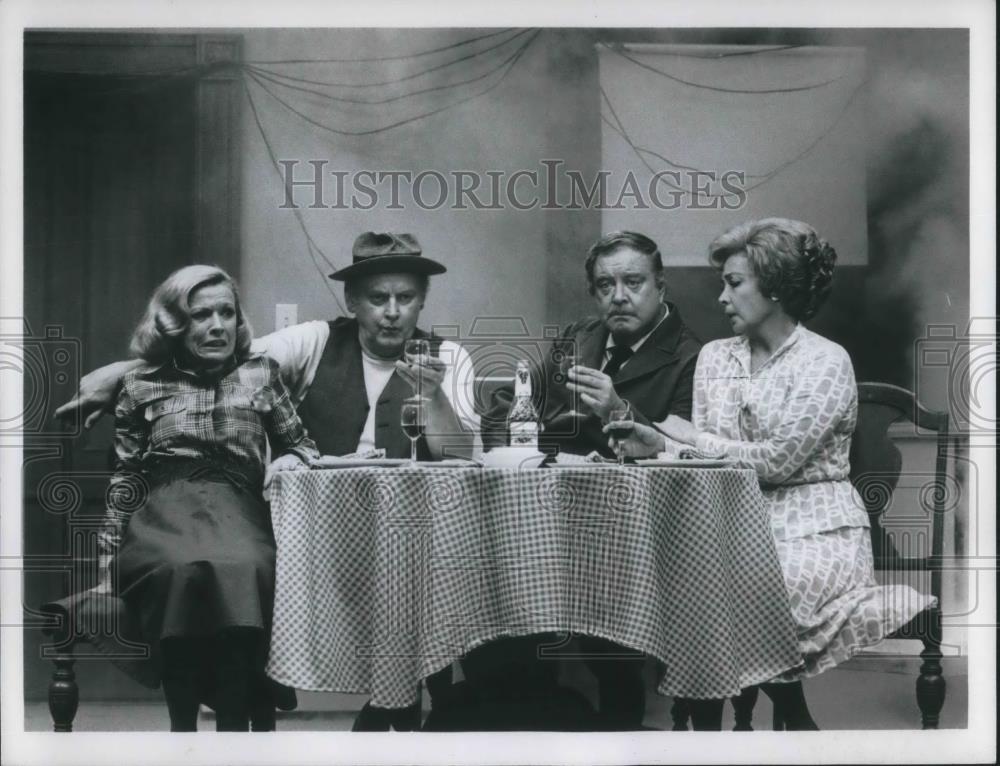 1978 Press Photo Jane Kean Art Carney Jackie Gleason and Audrey Meadows - Historic Images