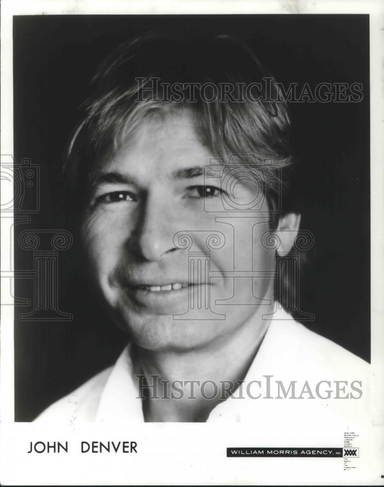 1990 Press Photo John Denver Country Folk Singer Songwriter Musician Actor - Historic Images