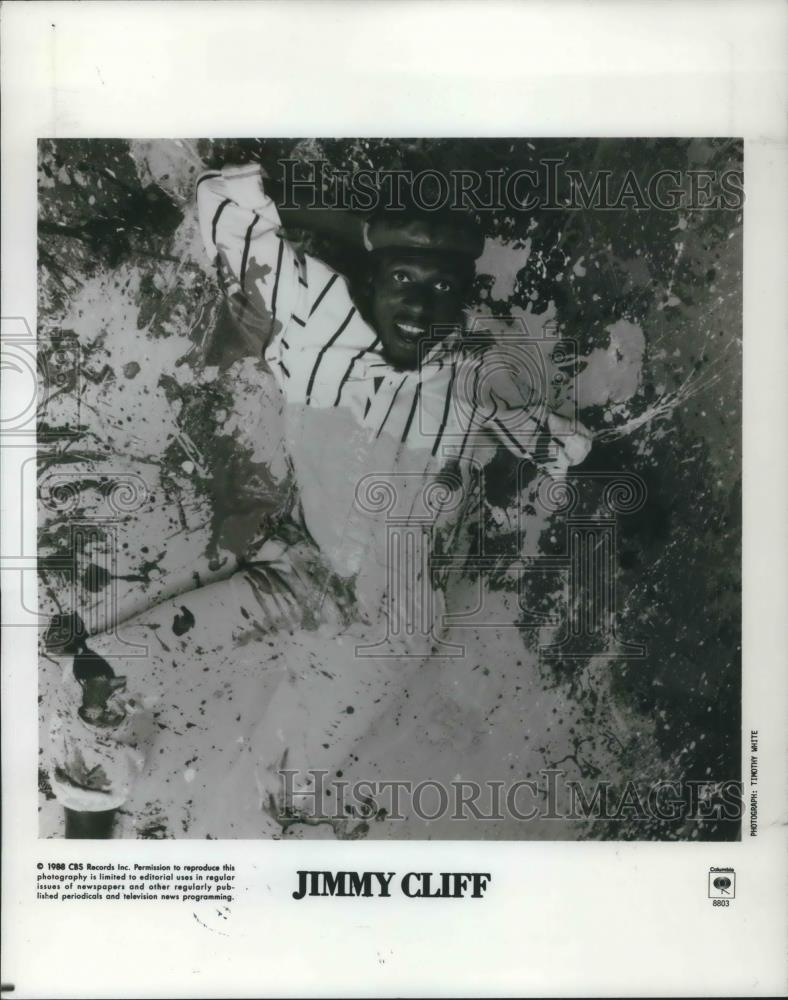1988 Press Photo Jimmy Cliff Jamaican Reggae Singer Musician - cvp02473 - Historic Images