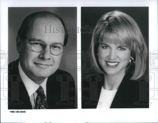 Press Photo Harry Smith & Paula Zahn CBS News Correspondents - cvp10001 - Historic Images